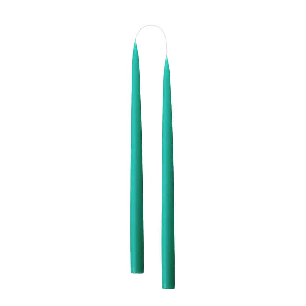 Spitzkerzen TÜRKIS | turquoise - Farbnr. 25, 2.2 cm x 35 cm