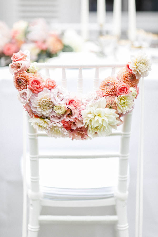 wedding trends, wedding trend 2019, living coral, pantone color of the year, wedding inspiration, wedding chair decoration